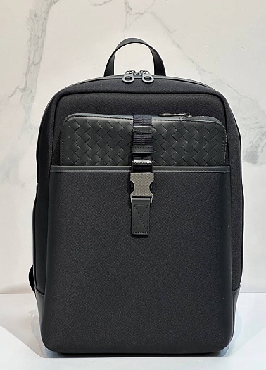 Черный рюкзак Bottega Veneta premium 36x25x15 см   