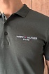 Тёмно-зелёное мужское поло Tommy Hilfiger est.1985