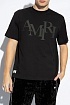 Футболка чёрного цвета Amiri staggered logo