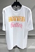 Оверсайз футболка Vetements Hotter Than Your Ex - White