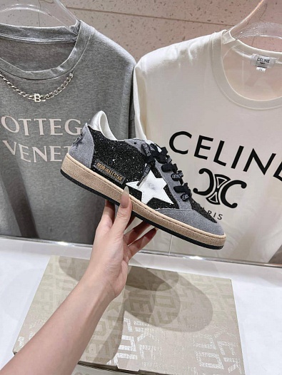 Женские кожаные кроссовки Golden Goose Super Star premium   