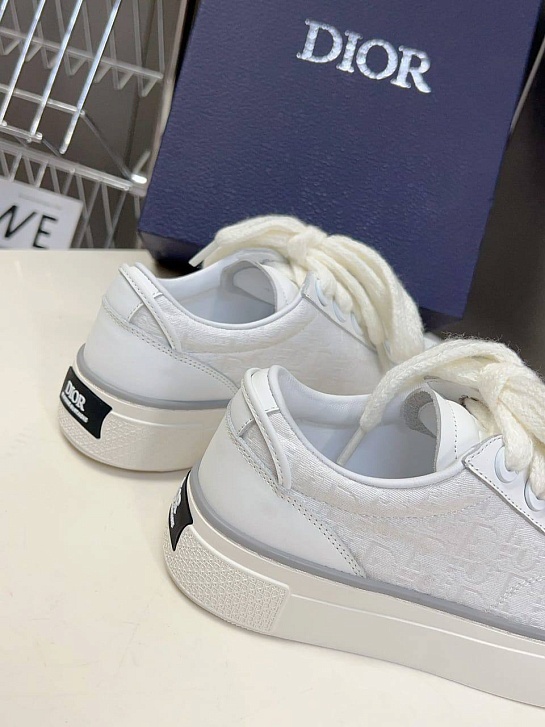 Женские комбинированные кроссовки Dior - White