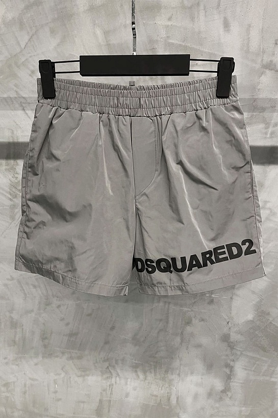 Мужские серые шорты Dsquared2