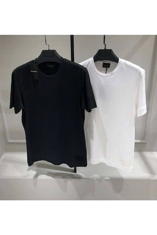 Мужская футболка Emporio Armani чёрного цвета
