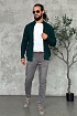 Мужской свитер зелёного цвета Kiton