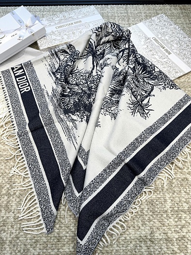 Шарф Dior Dioriviera Toile de Jouy Palms premium 140x140 см   
