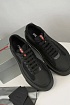 Комбинированные кроссовки Prada logo-stripe - Black