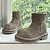 Женские замшевые ботинки с мехом Balenciaga Alaska Fur High Boot Premium - Grey