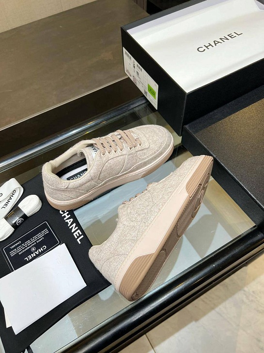 Женские кроссовки Chanel Tweed premium