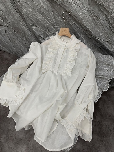 Женская белая рубашка Valentino   