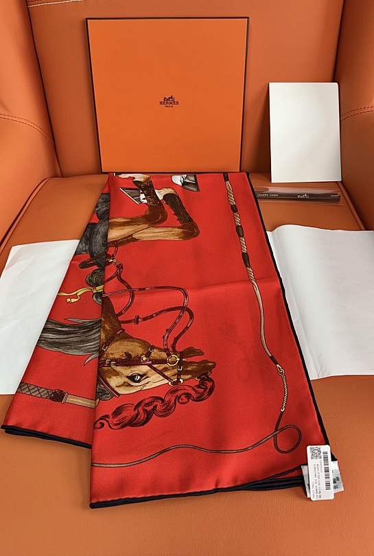 Платок Hermes Grand Galop premium 88x88 см