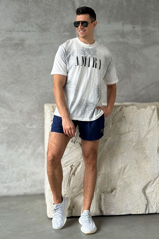 Серая оверсайз футболка Amiri