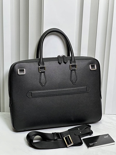 Кожаный портфель Montblanc Sartorial premium 39x28x5 см   