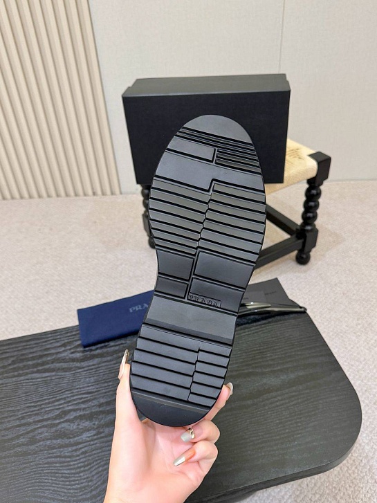 Лакированные ботинки Prada premium - Black