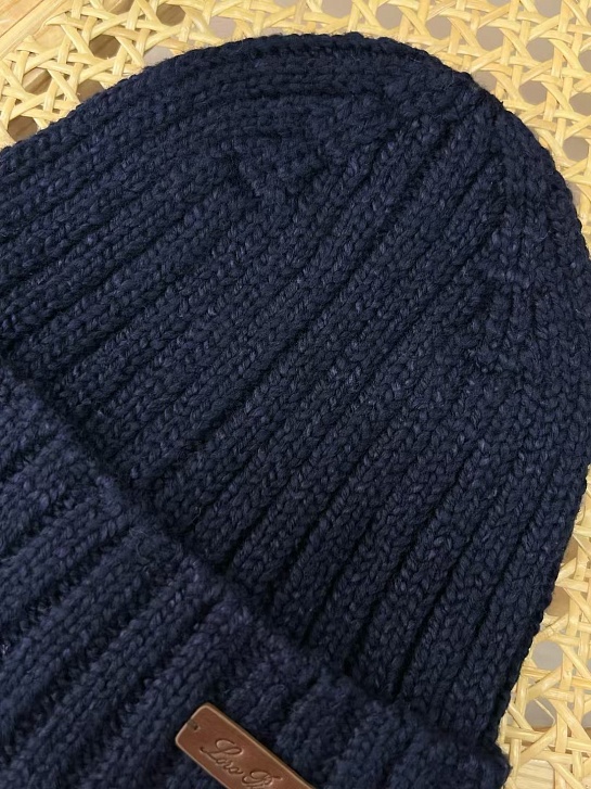 Мужская шапка Loro Piana Niseko Premium - Dark Blue