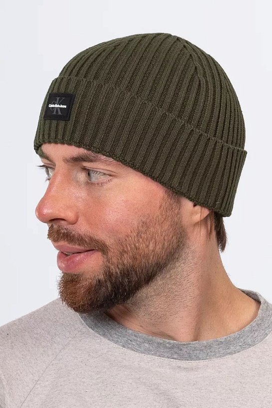 Шапка Calvin Klein logo-badge - Khaki