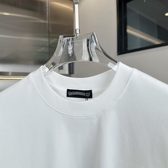 Белая оверсайз футболка Chrome Hearts Premium