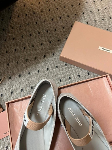 Женские замшевые балетки MIU MIU premium   