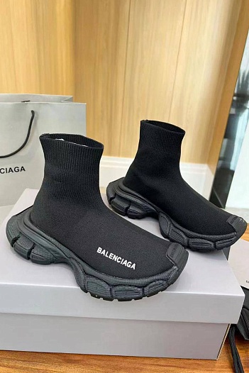 Женские кроссовки Balenciaga Speed Trainer - Black   