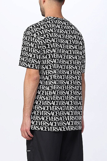 Мужская футболка Versace monogram all-over   