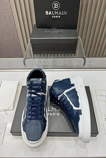 Кожаные кроссовки Balmain Paris High-Top   