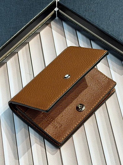 Кожаный кошелёк Montblanc Continental Sartorial premium 12x9.5x2 см   