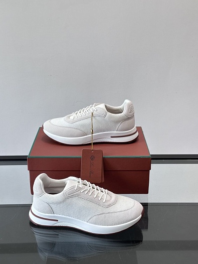 Мужские кроссовки Loro Piana Week End Walk - White   