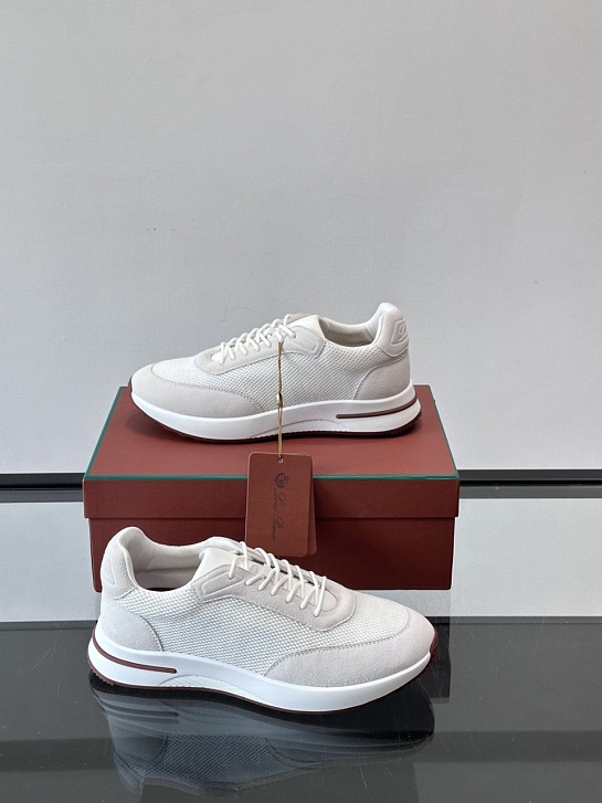 Мужские кроссовки Loro Piana Week End Walk - White