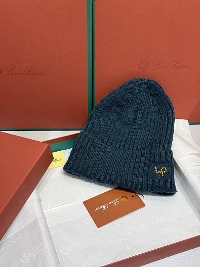 Шапка Loro Piana premium logo-embroidered - Green   