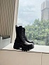 Женские чёрные кожаные ботинки Balenciaga Premium