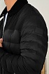 Чёрная пуховая куртка Burberry London England logo-patch