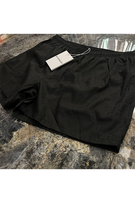 Мужские чёрные шорты Givenchy monogram