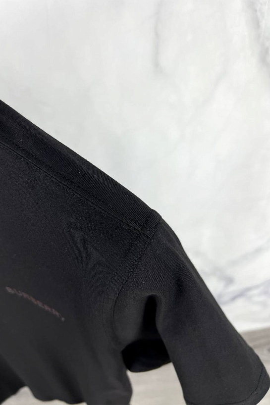 Мужская футболка Burberry чёрного цвета