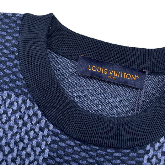 Оверсайз футболка Louis Vuitton Premium crystal logo-patch   