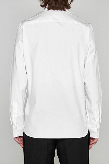 Мужская рубашка Burberry logo-embroidered - White   