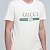 Футболка белого цвета Gucci Web-stripe
