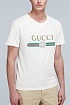 Футболка белого цвета Gucci Web-stripe