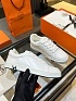 Женские кожаные кроссовки Hermes Premium - White