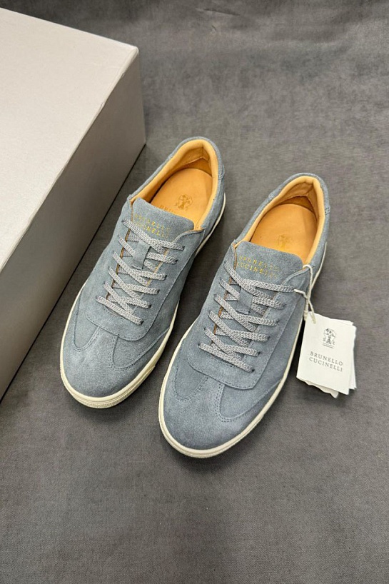 Мужские замшевые кроссовки Brunello Cucinelli