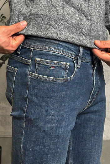 Мужские синие джинсы Tommy Hilfiger straight fit   
