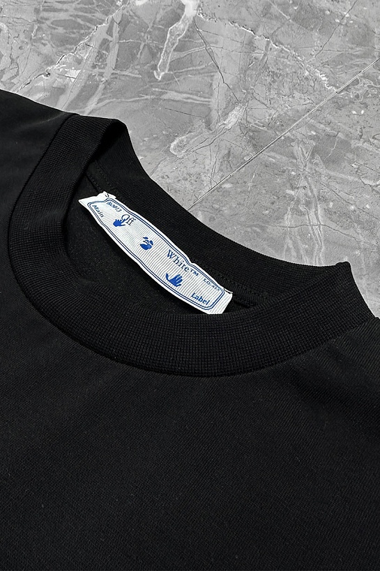 Чёрная оверсайз футболка Off-White Flash Date Camera