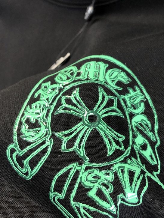 Чёрная оверсайз футболка Chrome Hearts Premium