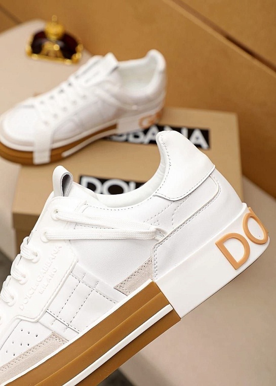 Женские кожаные кроссовки Dolce & Gabbana