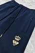 Синие спортивные штаны Dolce & Gabbana bee crown embroidered