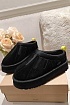Меховые женские слипоны UGG Tassle - Black