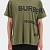Футболка зелёного цвета Burberry Horseferry print