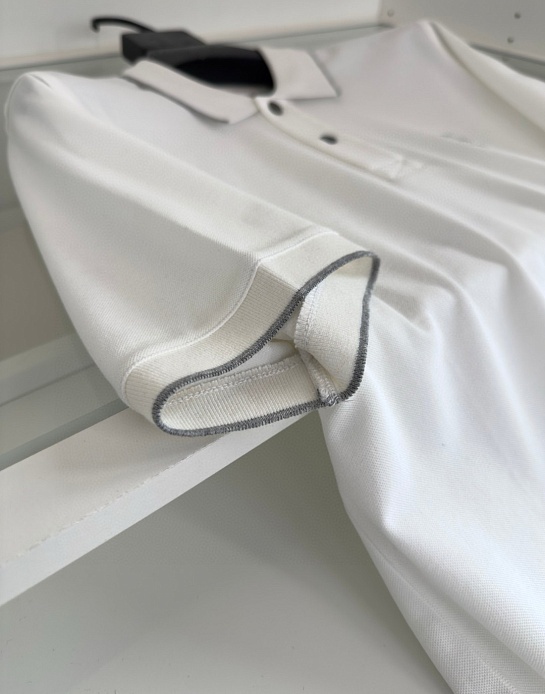 Мужское поло Brunello Cucinelli Premium - White