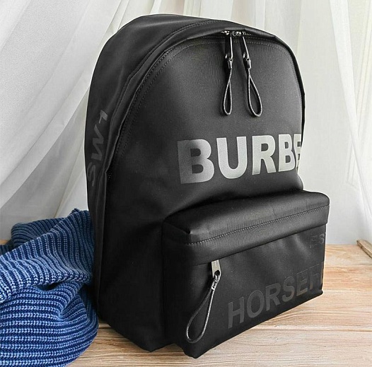 Нейлоновый рюкзак Burberry Horseferry logo 40x30 см   