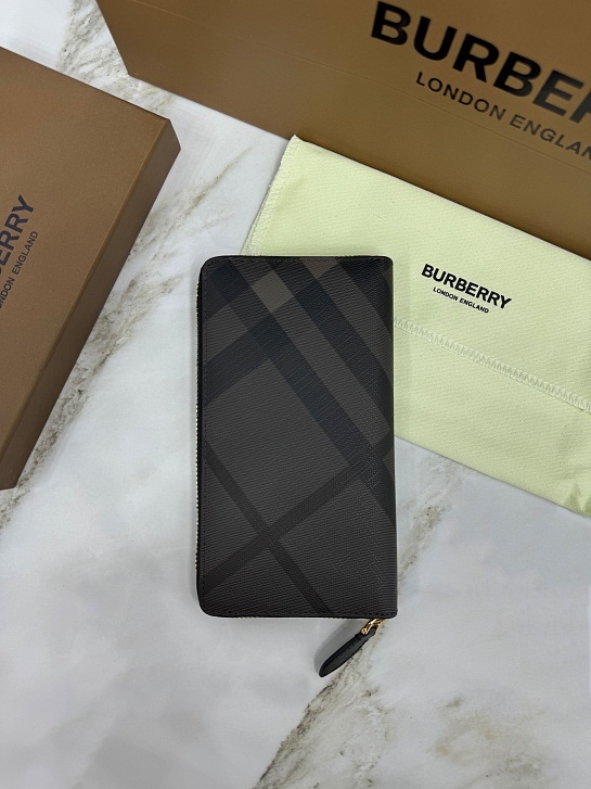 Кожаное портмоне Burberry Premium 19.5x10.5x2.5 см