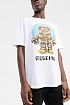 Белая футболка Moschino Couture Robot Teddy graphic-print